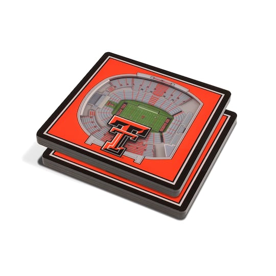 NCAA 3D StadiumView Coasters By Youthefan in Texas Tech Red Raiders | 4" x 4" x 0.3125" | Michaels®